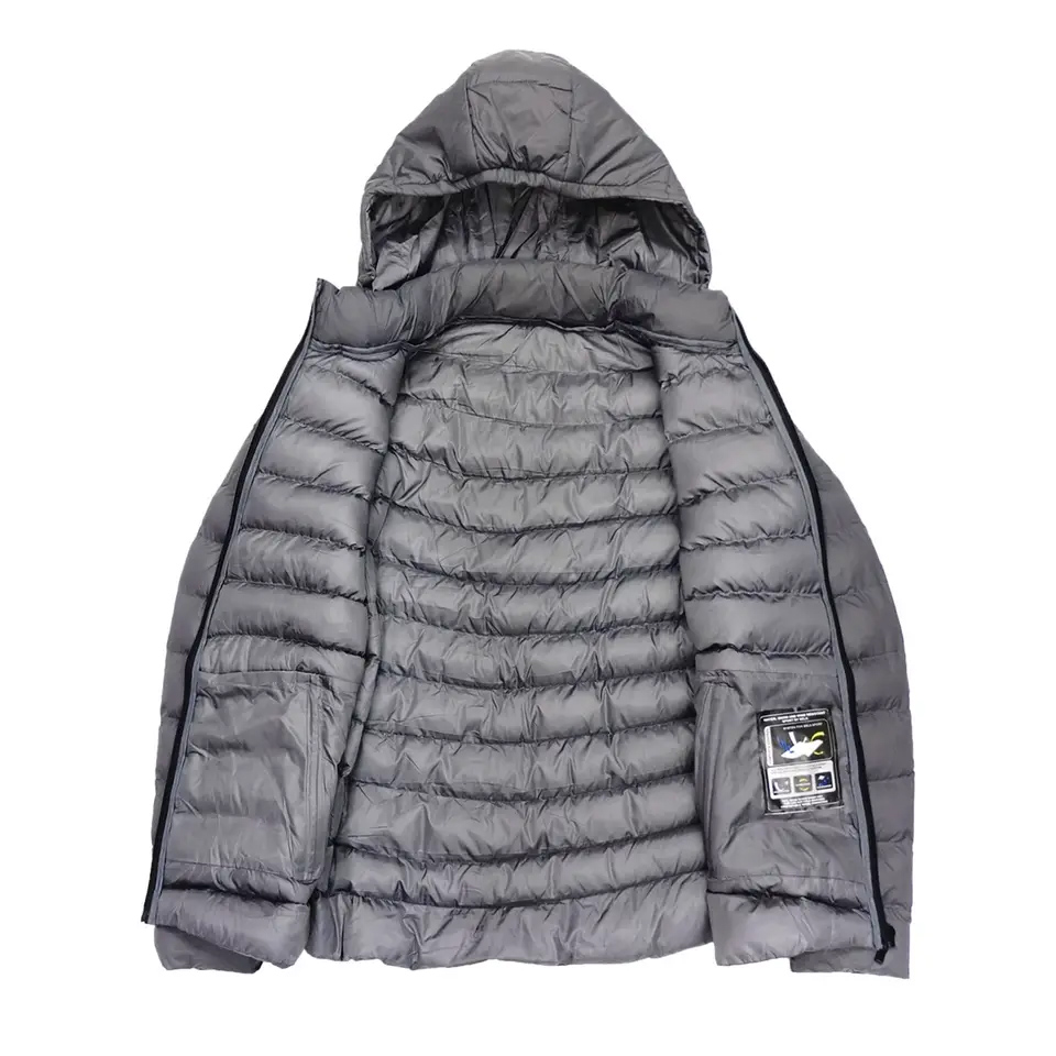 Top Quality Bubble Down Puffer Jacket Hombre Warm Thermal Breathable Hooded Fleece Men Winter Jackets Zipper