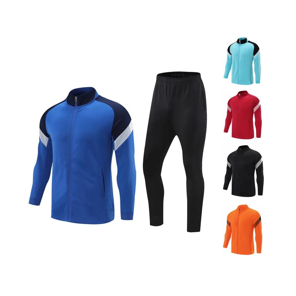 Long sleeve Tracksuits Top Quality Mens Cotton Kit All Football Club Soccer Custom Training Football Tracksuit jogging wear