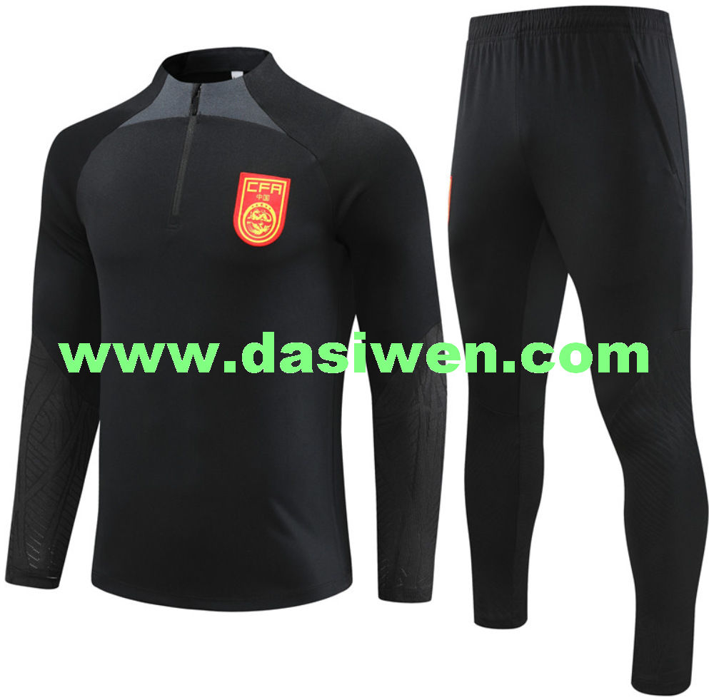 Long sleeve Tracksuits Top Quality Mens Cotton Kit All Football Club Soccer Custom Training Football Tracksuit jogging wear