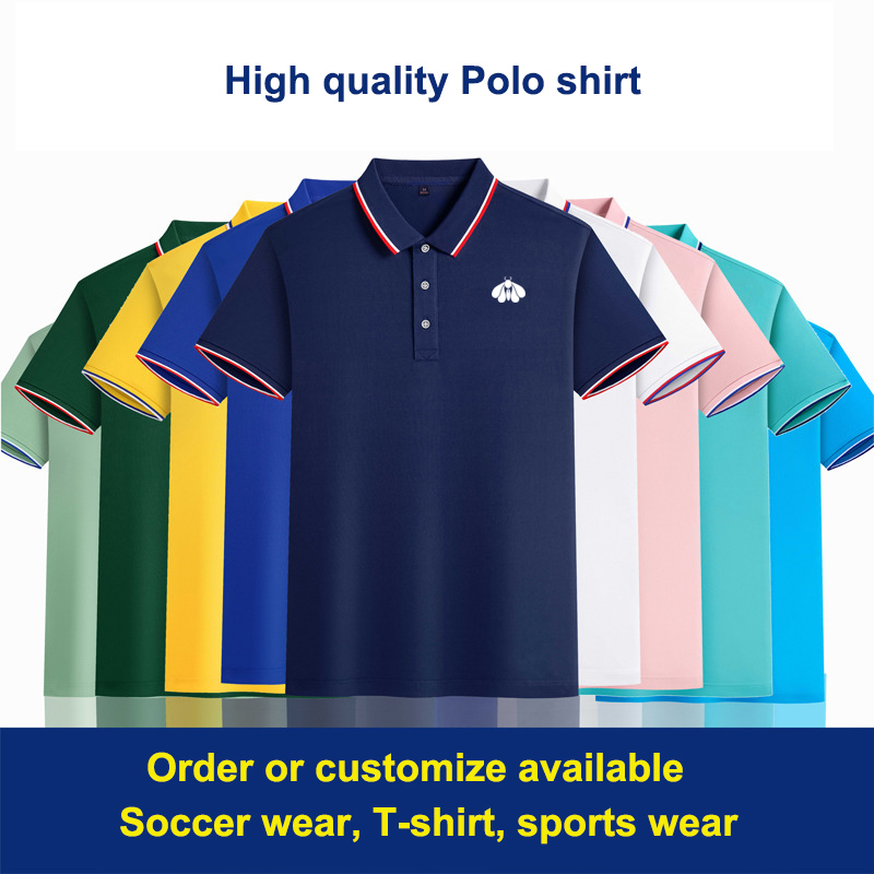 Wholesale of  new high-quality top panels men's polo shirt  men's t-shirts, soccer wear, sports wear and jackets